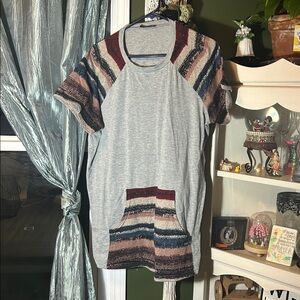 Colorful Striped Short Sleeve Tee